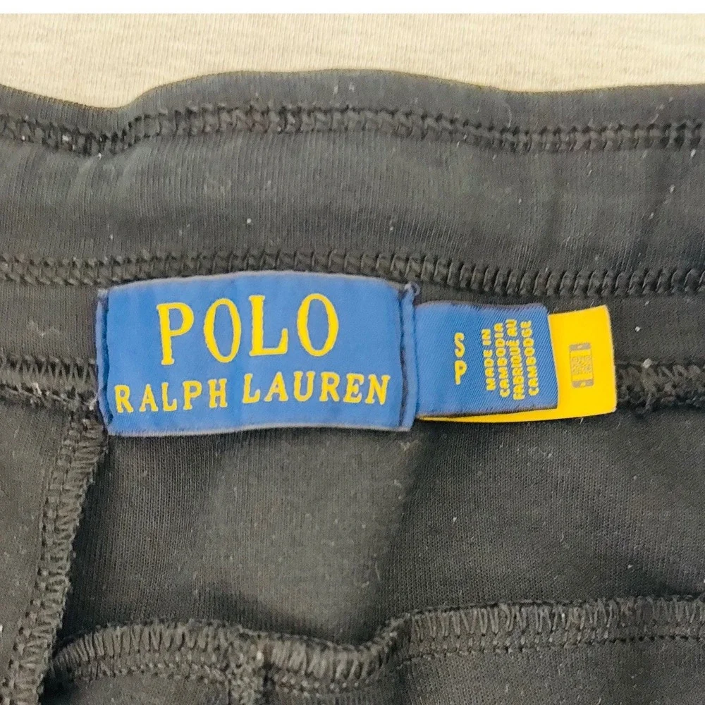 Polo Ralph Lauren Mens Tracksuit Set Black Crest Sweatshirt Joggers Set Sz Small